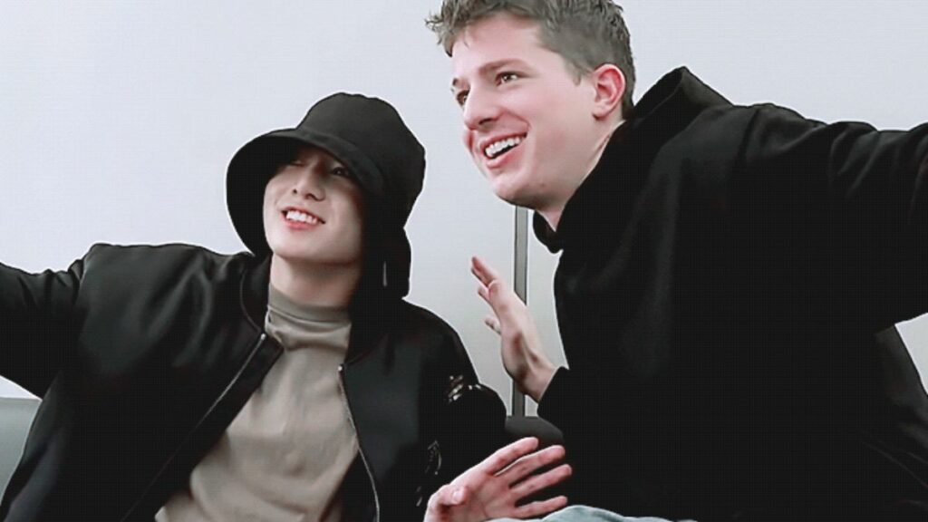 Jungkook e Charlie Puth (Foto: Reprodução)