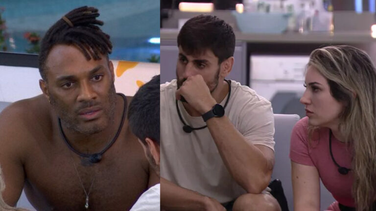 Fred Nicácio, Cara de Sapato e Amanda Meirelles no BBB23 (Foto: Reprodução)