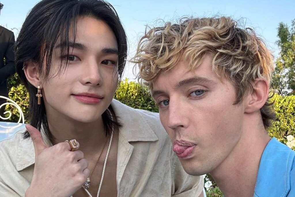 Hyunjin e Troye Sivan (Foto: Reprodução)