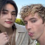 Hyunjin e Troye Sivan (Foto: Reprodução)