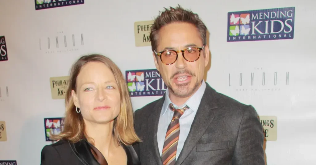 Jodie Goster e Robert Downey Jr (Foto; Reprodução)