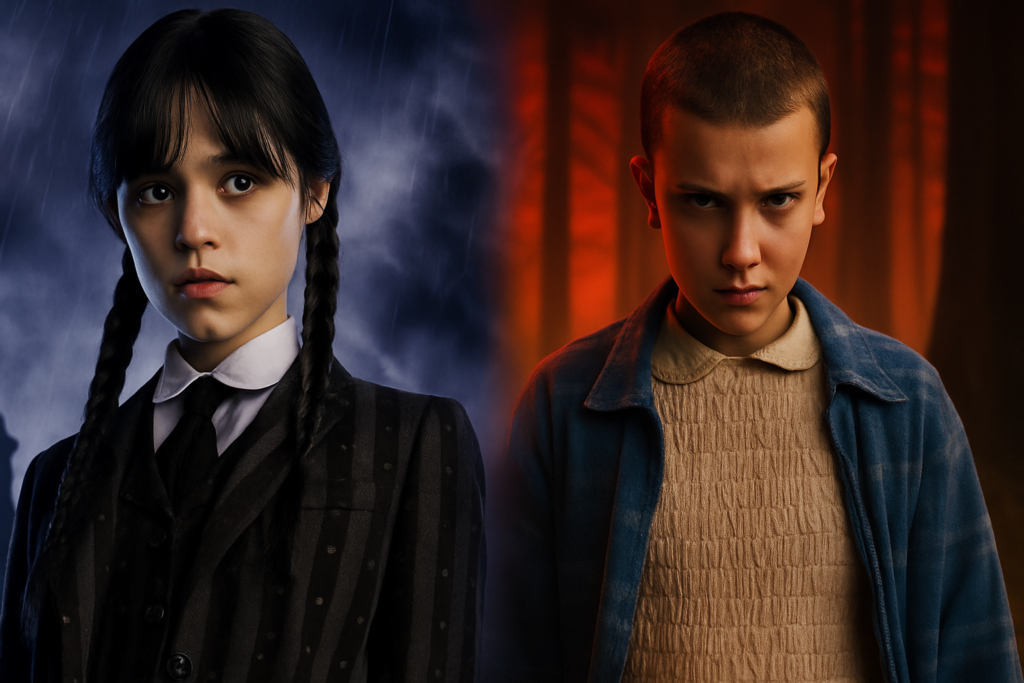 Wandinha e Stranger Things (Foto: Reprodução/Netflix)